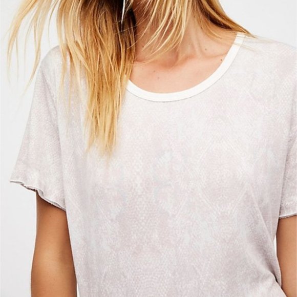 Free People Tops - We The Free | Print Me Perfect Snake Print Tee